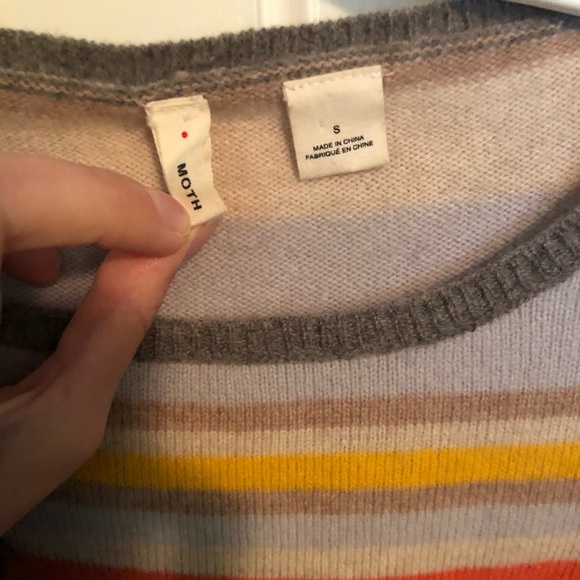 Moth Anthropologie Cropped Wool Sweater - Picture 3 of 4